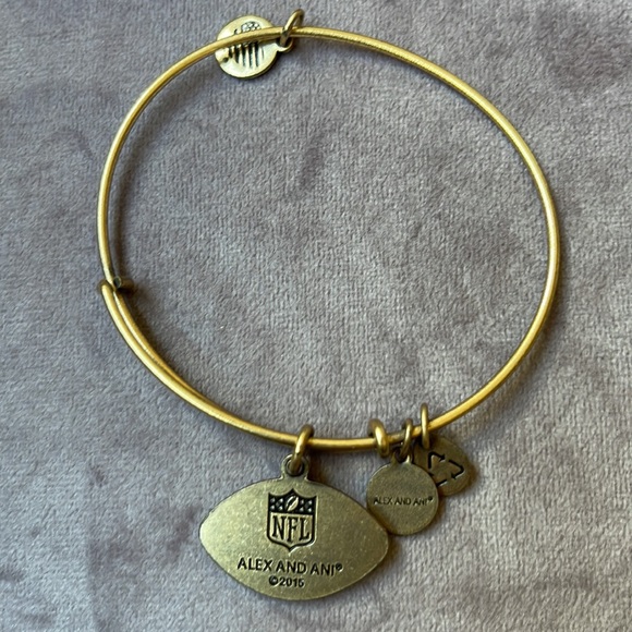 GOLD NFL COLTS ALEX AND ANI BRACELET - Picture 2 of 2